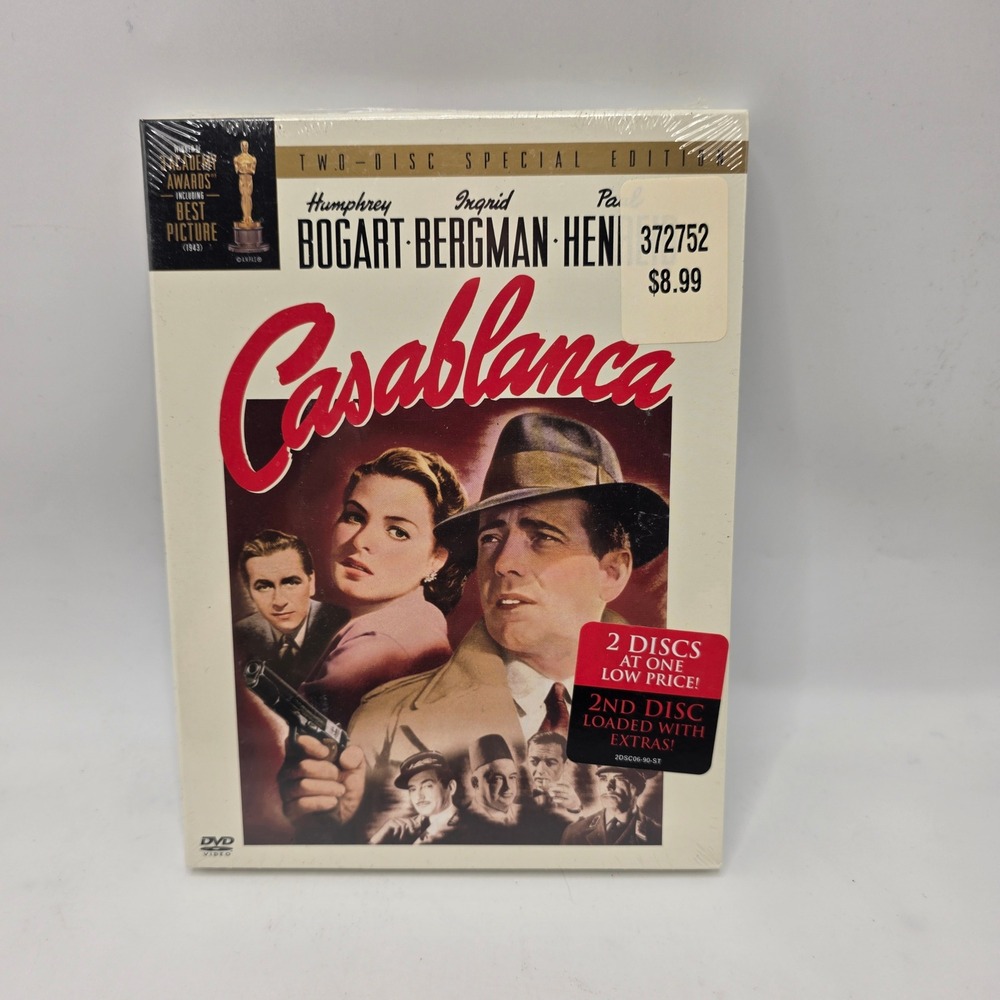 Warner Casablanca DVD Two-Disc Special Edition Bogart‎ Bergman Sealed Classic